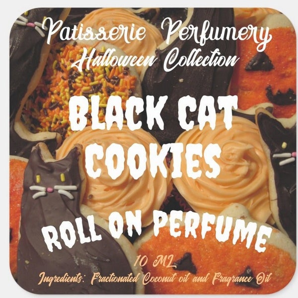 Black Cat Cookies Perfume- Butter, Chocolate, Sugar, Vanilla, Cream- Free 2 ML With Purchase!