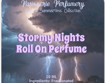 Stormy Nights Perfume- Ozone, Water, Citrus, Sea Salt, Oakmoss- Free 2 ML With Purchase!