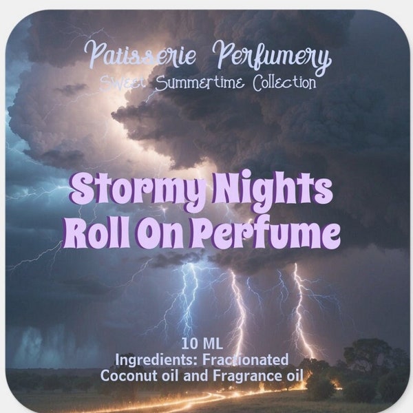 Stormy Nights Perfume- Ozone, Water, Citrus, Sea Salt, Oakmoss- Free 2 ML With Purchase!