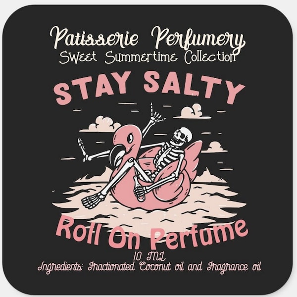 Stay Salty Perfume- Peach, Coconut, Sandalwood, Salty Air- Free 2 ML With Purchase!