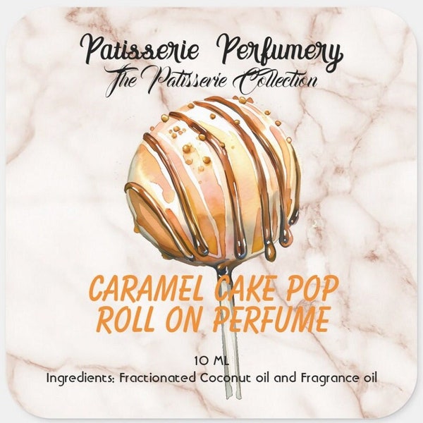 Caramel Cake Pop Perfume- Vanilla Cake, Caramel Sauce, Buttercream, Toffee Bits