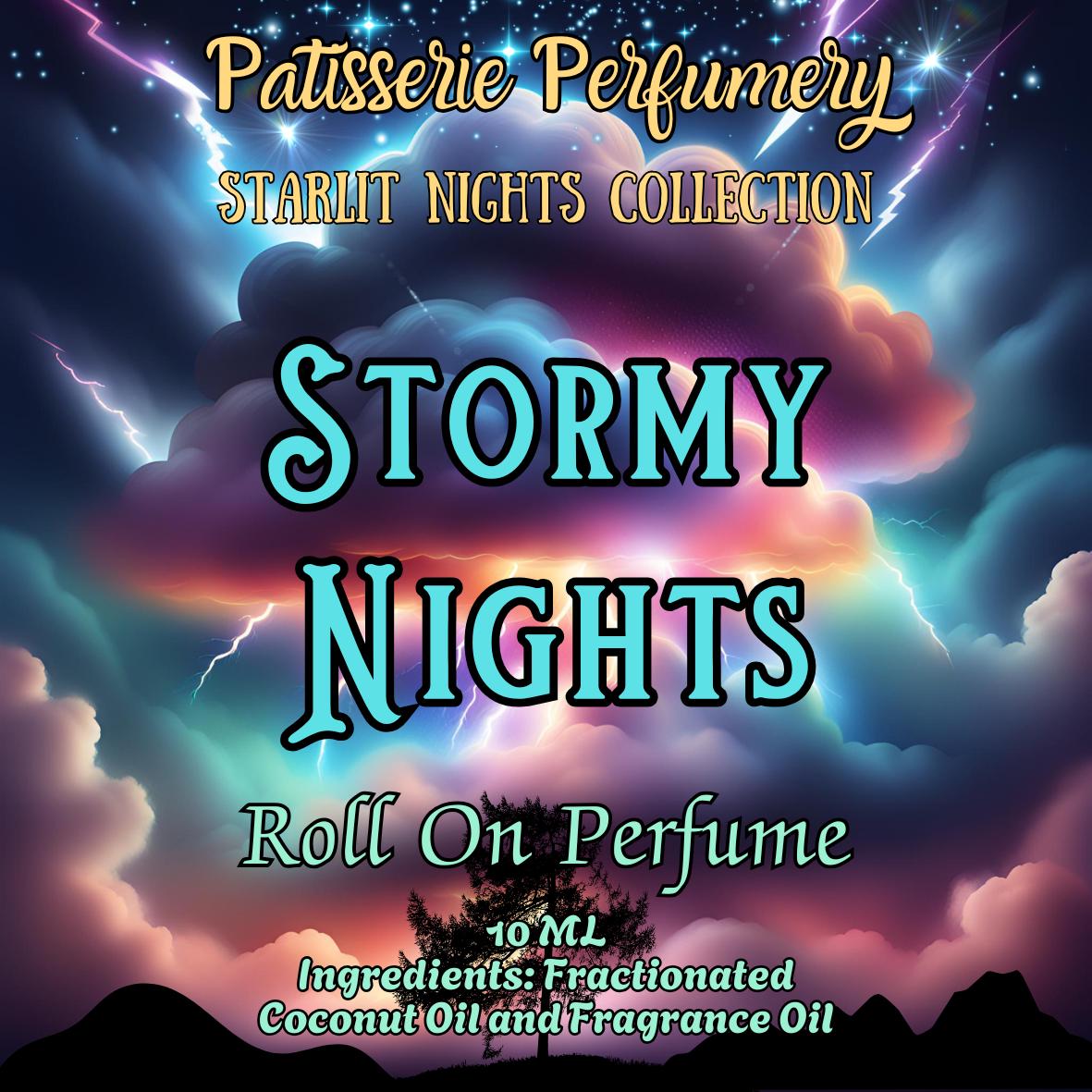 10 ML Stormy Nights Perfume Oil- Ozone, Citrus, Water, Sea Salt, Oakmoss • Premium Artisan Scents • Made Fresh