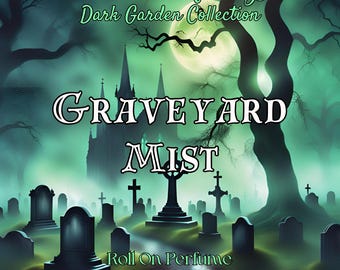10 ML Graveyard Mist Perfume Oil- Tombstone Moss, Thick Moonlit Fog, Eerie Graveyard Incense • Premium Artisan Scents • Made Fresh