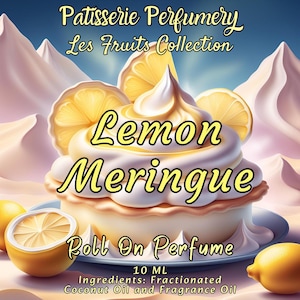 10 ML Lemon Meringue Perfume Oil- Lemon, Sugar, Milk, Vanilla, Butter • Premium Artisan Scents • Made Fresh