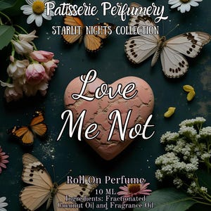 Love Me Not Perfume Oil- Cherry, Strawberry, Rose, Petrichor, Tonka, Vanilla Musk, Moss • Premium Artisan Scents • Made Fresh