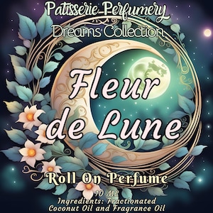 10 ML Fleur de Lune Parfümöl - Bergamotte, Jasmin, Rose, Amber, Zeder • Premium Artisan Düfte • Made Fresh