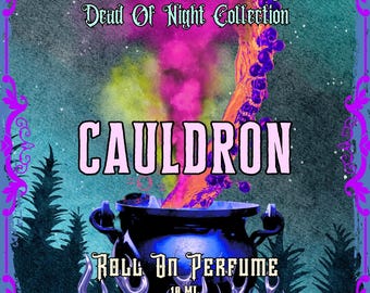 10 ML Cauldron Perfume Oil- Blueberry, Bourbon, Woods, Smoke, Vanilla, Spice • Premium Artisan Scents • Made Fresh