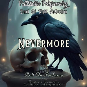 10 ML Nevermore Perfume Oil- Parchment, Black Tea, Honey, Clove, Leather, Patchouli • Premium Artisan Scents • Made Fresh