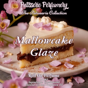 Mallowcake Glaze Perfume Oil- Marshmallow, Moist Cake, Orchid, Chocolate Cream, Vanilla Musk • Premium Artisan Scents • Made Fresh