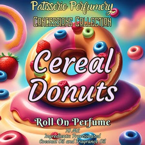 10 ML Cereal Donuts Perfume Oil- Fruity Cereal, Frosting, Doughnut • Premium Artisan Scents • Made Fresh