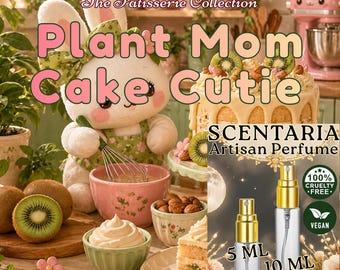 Plant Mom Cake Cutie Perfume: Kiwi, Bamboo, Vanilla, Almond, Cake - Vegan