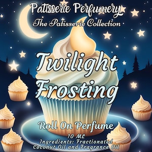 10 ML Twilight Frosting Perfume Oil- Pure Vanilla, Powdered Sugar, Honey, Spice • Premium Artisan Scents • Made Fresh