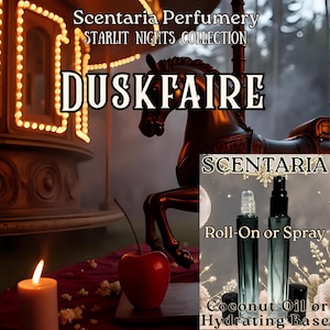 Duskfaire Artisan Perfume: Caramel, Apple, Praline, Popcorn, Smoked Vanilla, Amber  (10 ML)