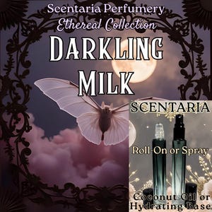 Darkling Milk Artisan Perfume: White Chocolate, Palo Santo, Caramel, Amber, Vanilla - Vegan (10 ML)