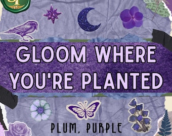 Gloom Where You're Planted • Nocturnal Perfume • Plum, Purple Rose, Cardamom, Amber • Scentaria Midnight Collection
