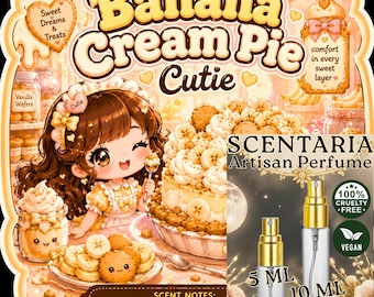 Banana Cream Pie Cutie Perfume Spray: Banana, Sugar, Milk, Vanilla, Butter Cookies - Made-To-Order