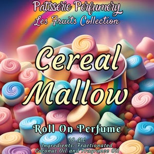 10 ML Cereal Mallow Perfume Oil- Hybrid Scent With Velvet Marshmallow & Cereal Milk- Fruity Loops Cereal, Marshmallow, Milk, Vanilla Sugar