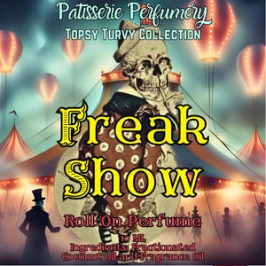 Freak Show Perfume Oil- Green Apple, Caramel, Clove, Amber, Popcorn • Premium Artisan Scents • Made Fresh