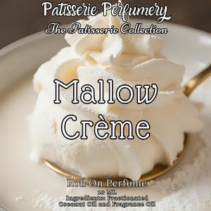 10 ML Mallow Crème Perfume Oil- Fluffy Marshmallows, Powdered Sugar, Vanilla Creme, Milk, Vanilla Bean • Premium Artisan Scents • Made Fresh