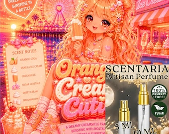 Orange Cream Cutie Perfume Spray: Orange Soda, Vanilla, Creamy Creamsicle - Vegan, Made-To-Order