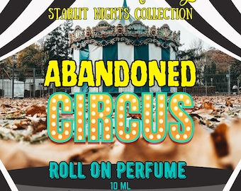 10 ML Abandoned Circus Perfume Oil- Caramel, Bourbon, Funnel Cake, Smoke, Ferris Wheel • Premium Artisan Scents • Made Fresh