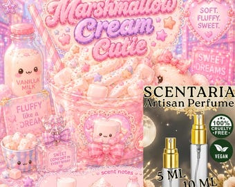 Marshmallow Cream Cutie Perfume Spray: Marshmallow, Powdered Sugar, Milk, Vanilla Bean - Vegan