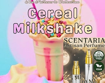 Müsli Milchshake Parfüm Spray: Beeren Crunch Müsli, Milch, Vanille Zucker - Vegan, Made-To-Order