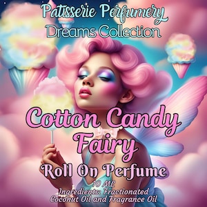 Cotton Candy Fairy Perfume Oil- Cotton Candy, Bubble Gum, Cherry, Vanilla • Premium Artisan Scents • Made Fresh