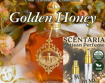 Golden Honey Perfume Spray: Fresh Honey, Crystalline Sugar, Orris, Musk - Vegan, Made-To-Order