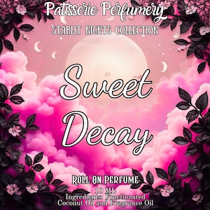 10 ML Sweet Decay Perfume Oil- Black Cherry, Jasmine, Vanilla, Tonka, Clove, Patchouli • Premium Artisan Scents • Made Fresh