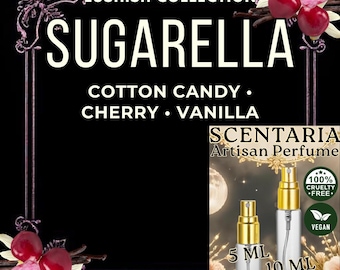 Sugarella Perfume Spray: Cotton Candy • Cherry • Vanilla - Vegan, Made-To-Order