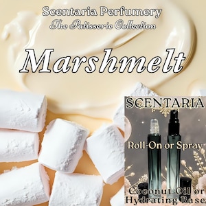 Marshmelt Artisan Perfume: Fluffy Marshmallow, Condensed Milk, Vanilla Bean, Soft Musk - Vegan (10 ML)