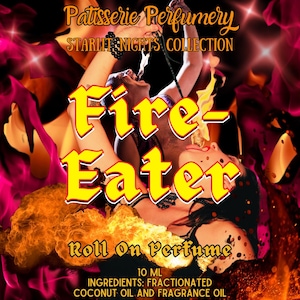 10 ML Fire-Eater Perfume Oil- Smoke, Fire, Charred Wood, Amber, Spice • Premium Artisan Scents • Made Fresh