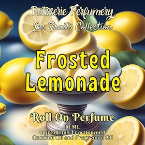 10 ML Frosted Lemonade Perfume Oil- Lemon, Sugar, Milk, Vanilla • Premium Artisan Scents • Made Fresh