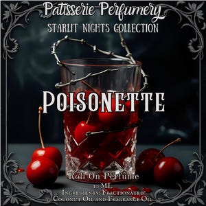 Aceite de perfume Poisonette - Jugo de cereza, whisky ahumado, almizcle de vainilla, vino, roble • Aromas artesanales premium • Hecho fresco
