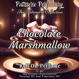 10 ML Chocolate Marshmallow Perfume Oil- Marshmallow, Chocolate, Sugar, Vanilla, Milk • Premium Artisan Scents • Made Fresh