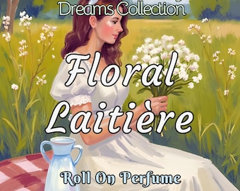 Floral Laitière (“The Milkmaid’s Flowers”) Perfume Oil- Madagascar Vanilla, Muguet, Whip Cream • Premium Artisan Scents • Made Fresh