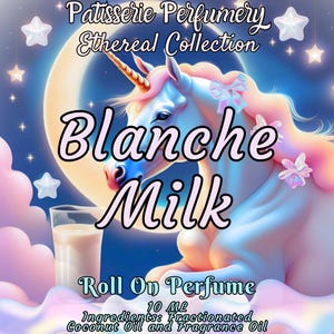 10 ML Blanche Milk Perfume Oil- Milk, Jasmine, Vanilla Bean, Musk, Amber • Premium Artisan Scents • Made Fresh