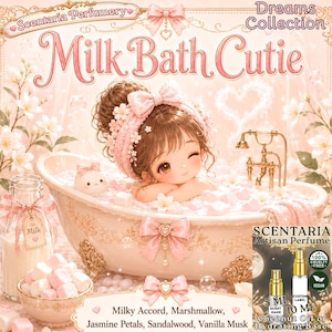 Spray de parfum pour le bain au lait : lait, guimauve, jasmin, bois de santal, vanille et musc - Végétalien