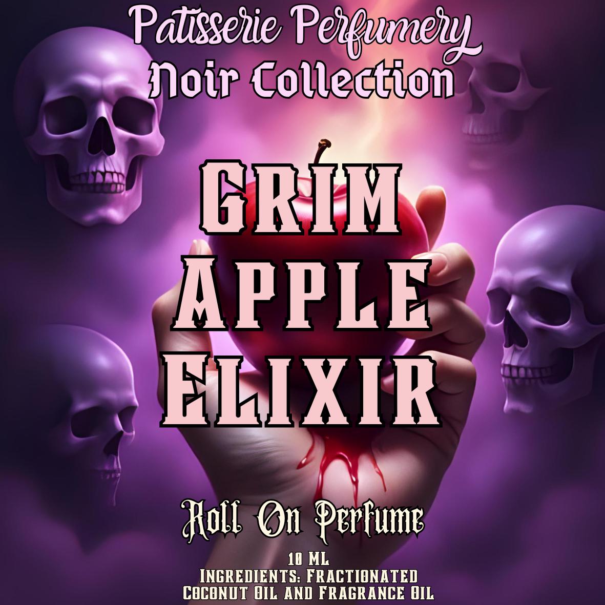10 ML Grim Apple Elixir Perfume Oil- Apple, Bourbon, Palo Santo, Caramel, Smoke • Premium Artisan Scents • Made Fresh