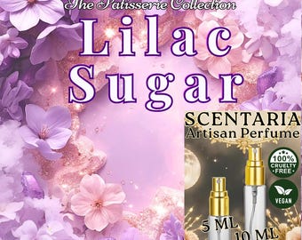 Lilac Sugar Perfume Spray: Lilacs, Sugar Crystals, Honey, Vanilla, Orris - Vegan, Made-To-Order