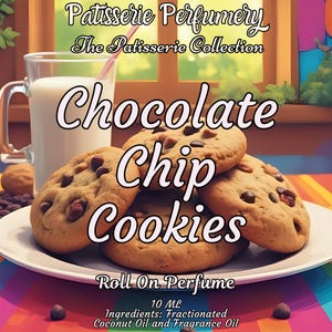 10 ML Chocolate Chip Cookies Perfume Oil- Brown Sugar, Milk, Vanilla, Chocolate, Butter, Walnut • Premium Artisan Scents • Made Fresh