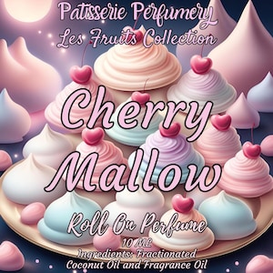 10 ML Cherry Mallow Perfume Oil- Cherry, Cotton Candy, Marshmallow, Milk, Vanilla, Caramel, Musk • Premium Artisan Scents • Made Fresh