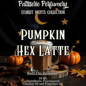 Pumpkin Hex Latte Perfume Oil- Pumpkin, Coconut Milk, White Chocolate, Coffee, Spice, Amber • Premium Artisan Scents • Made Fresh
