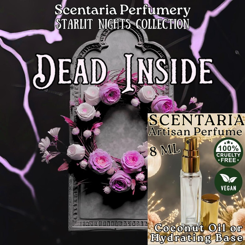 Dead Inside Perfume Spray: Tea, Honey, Orris, Rose, Musk, Palo-Santo - Made-To-Order 8 ML Bild 1
