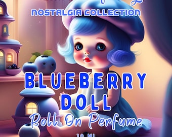 10 ML Blueberry Doll Perfume Oil– 80&#39;s Nostalgia • Blueberry, Vanilla, Plastic, Cream • Childhood in a Bottle • Artisan Scent • Only Here!
