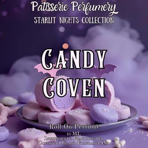 Aceite perfumado Candy Coven: bayas de verano, algodón de azúcar, rosa, madreselva, vainilla, haba tonka • Aromas artesanales de primera calidad • Hecho fresco