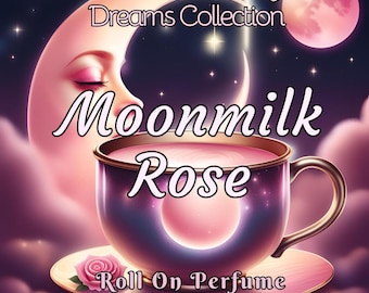 Moonmilk Rose Perfume Oil- Fresh Honey, Rose, Oat Milk, Vanilla- NOW With A Lactonic Option! • Premium Artisan Scents • Made Fresh