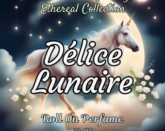 10 ML Délice Lunaire Perfume Oil- Marshmallow, Muguet, Sandalwood, Vanilla, Musk • Premium Artisan Scents • Made Fresh