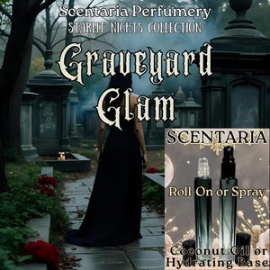 Graveyard Glam Artisan Perfume: Jasmine, Red Lipstick, Petrichor, Moss, Patchouli, Palo Santo  (10 ML)
